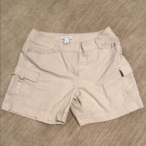 White Stag Cream Cargo Utility Shorts for Women